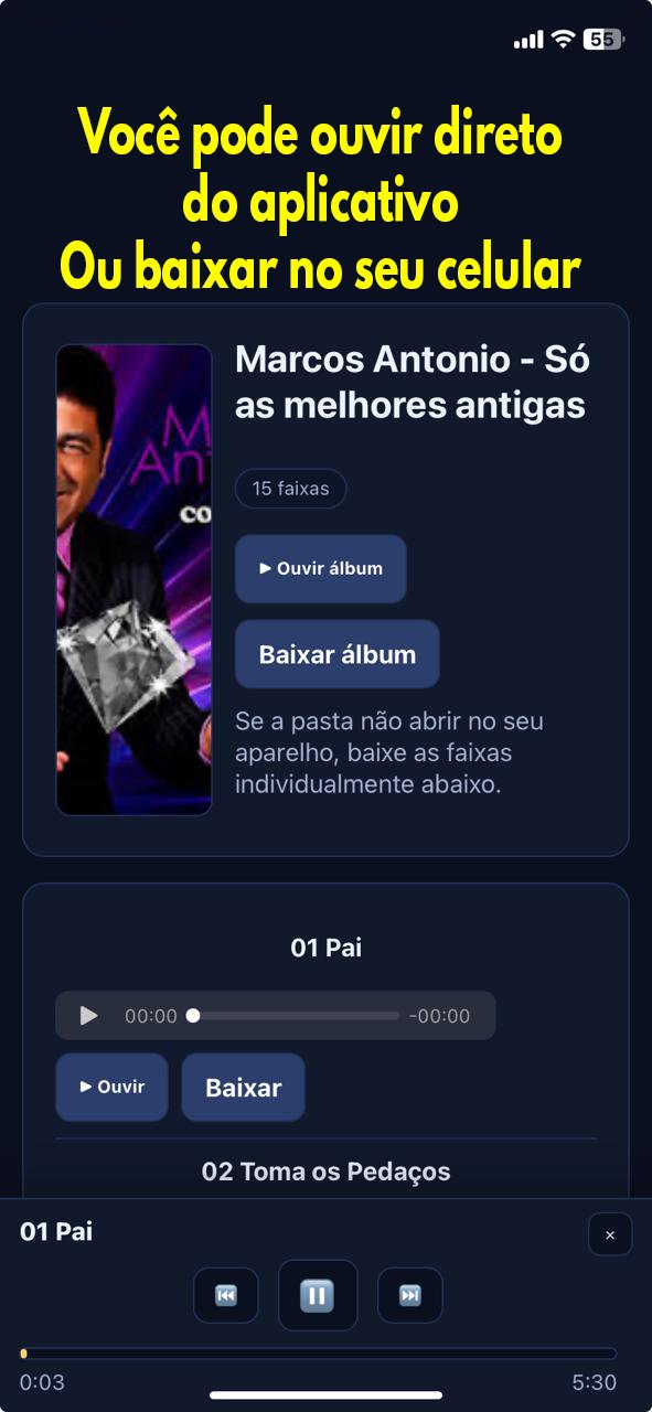 Player em execução